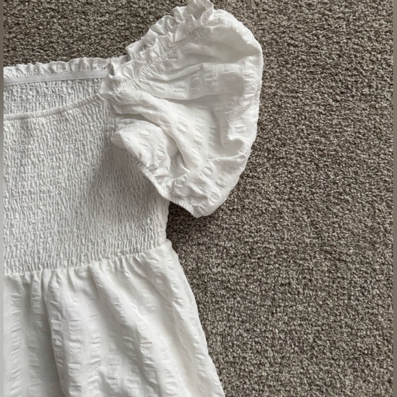 SHEIN WYWH Plus Square Neck Puff Sleeve Ruffle Hem Size: 1XL - Picture 5 of 6